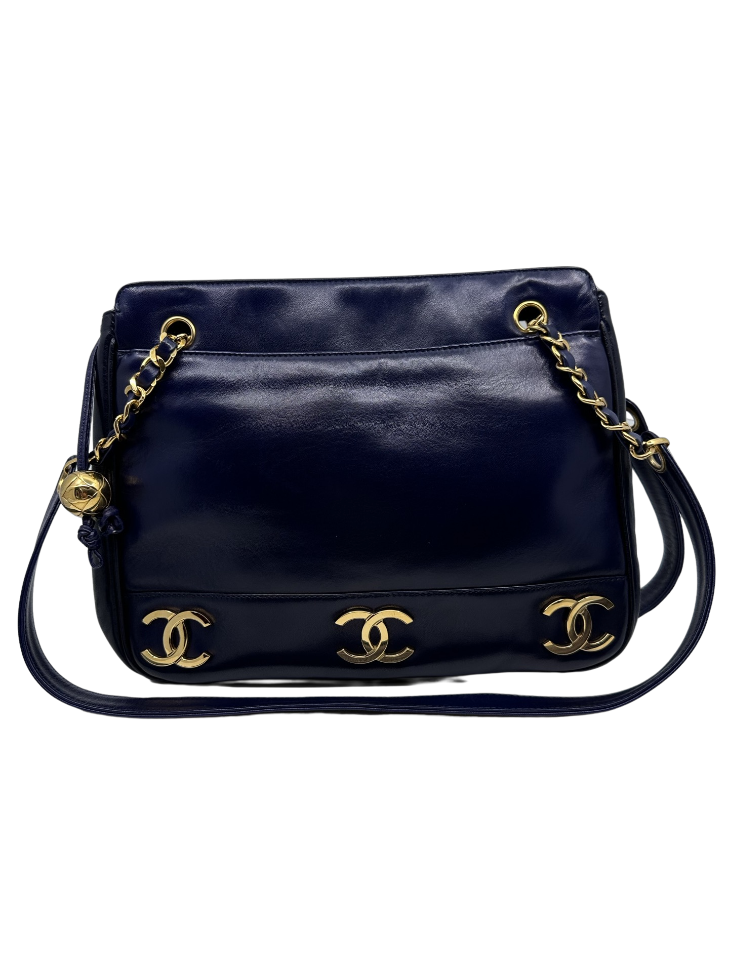 Triple C Lambskin Shoulder Bag