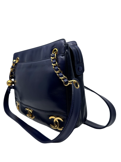 Triple C Lambskin Shoulder Bag