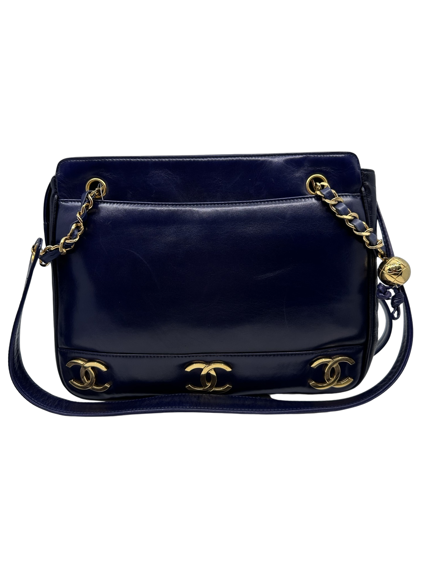 Triple C Lambskin Shoulder Bag