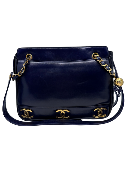 Triple C Lambskin Shoulder Bag