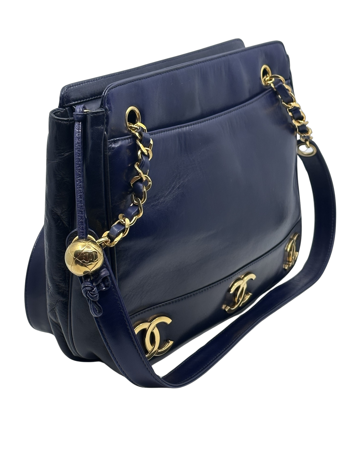 Triple C Lambskin Shoulder Bag