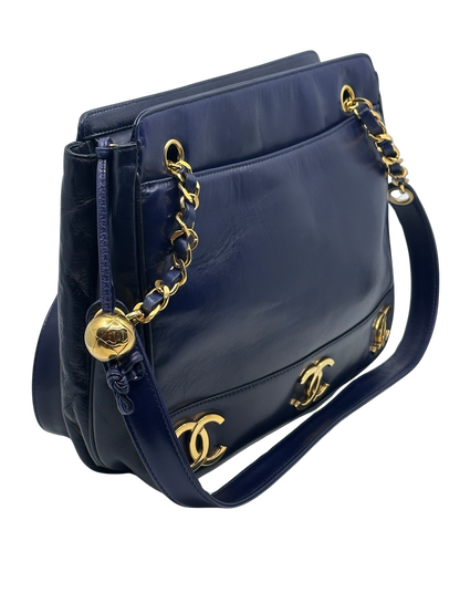 Triple C Lambskin Shoulder Bag