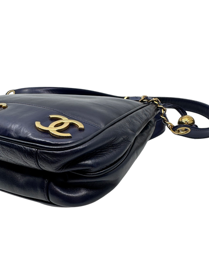 Triple C Lambskin Shoulder Bag