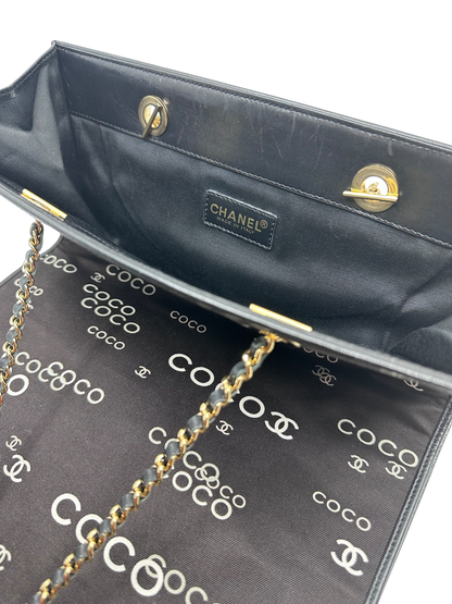 Chanel CoCo Vertical Flat Canvas Tote