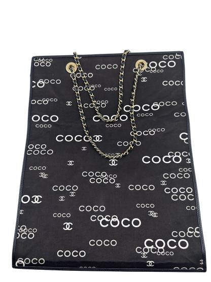 Chanel CoCo Vertical Flat Canvas Tote