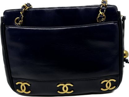 Triple C Lambskin Shoulder Bag