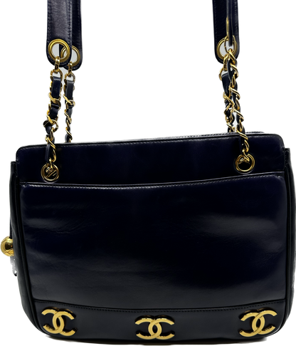 Triple C Lambskin Shoulder Bag